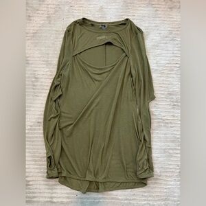 Gymshark Olive Green Long Sleeve Tee Size Medium